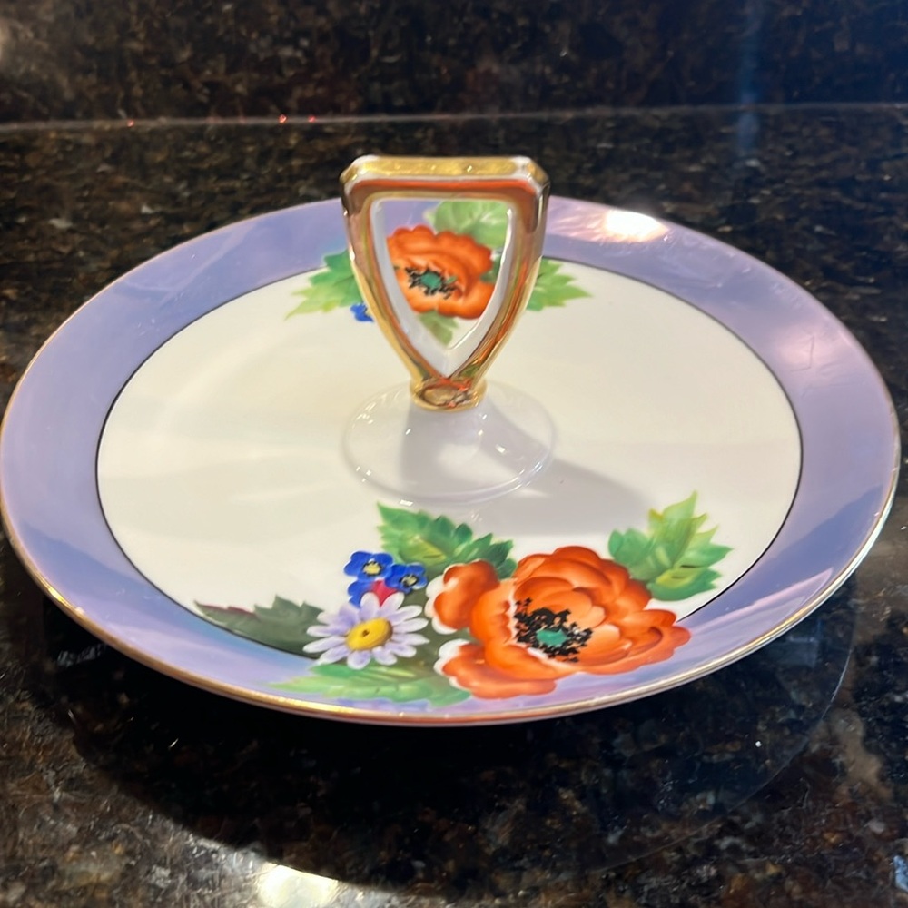 VTG Noritake Center Handle Sandwich Plate for Afternoon Tea
